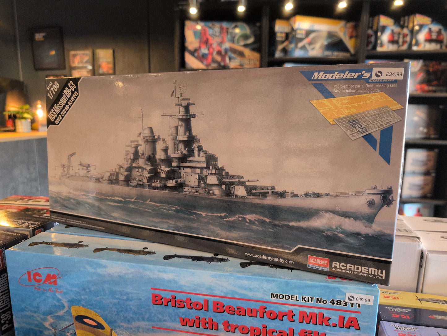 1/700 Academy - US Navy USS Missouri BB-63 (Modeller's Ed.) MCP Battleship - Product Image