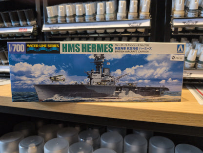1/700 Aoshima - British Aircraft Carrier HMS Hermes Battle Of Ceylon S - Product Image