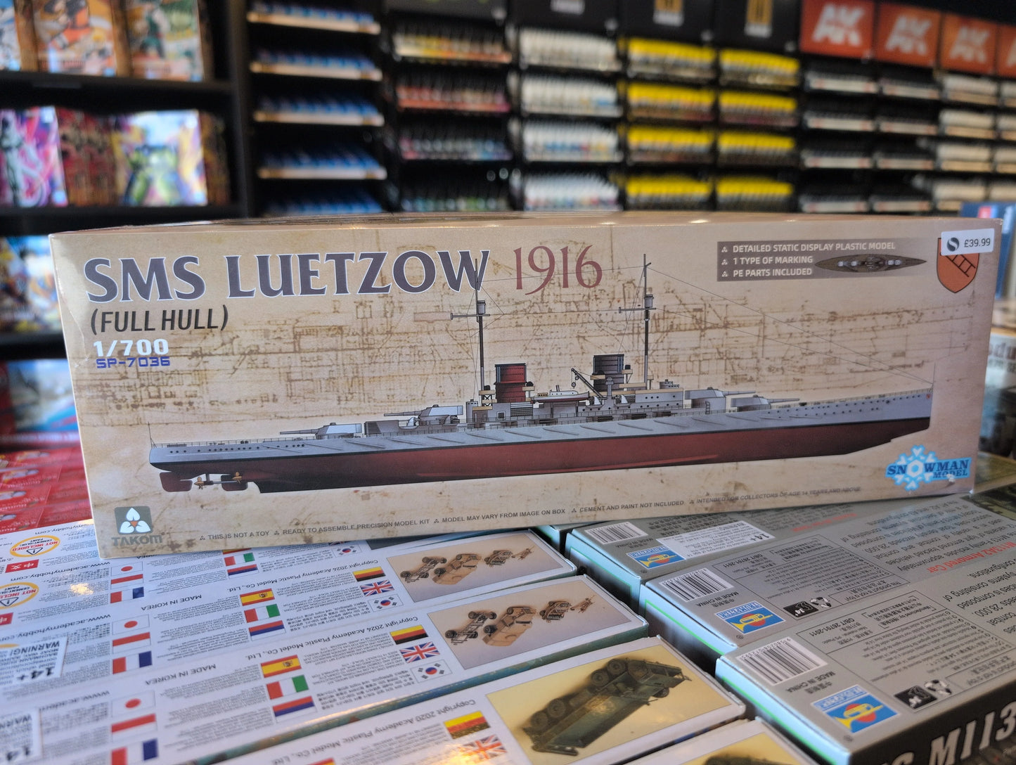 1/700 Takom - German Navy SMS Lützow Battlecruiser Ship 1916 (Full Hull) - Product Image