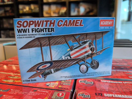 1/72 Academy - British Royal Naval Air Service Sopwith Camel WWI Fighter Aircraft - Product Image