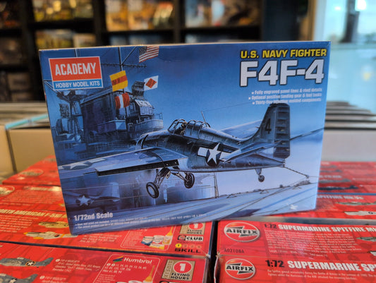 1/72 Academy - US Navy F4F-4 Wildcat Fighter Aircraft - Product Image