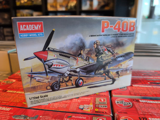 1/72 Academy - USAAF Curtiss P-40B Tomahawk Fighter Aircraft - Product Image