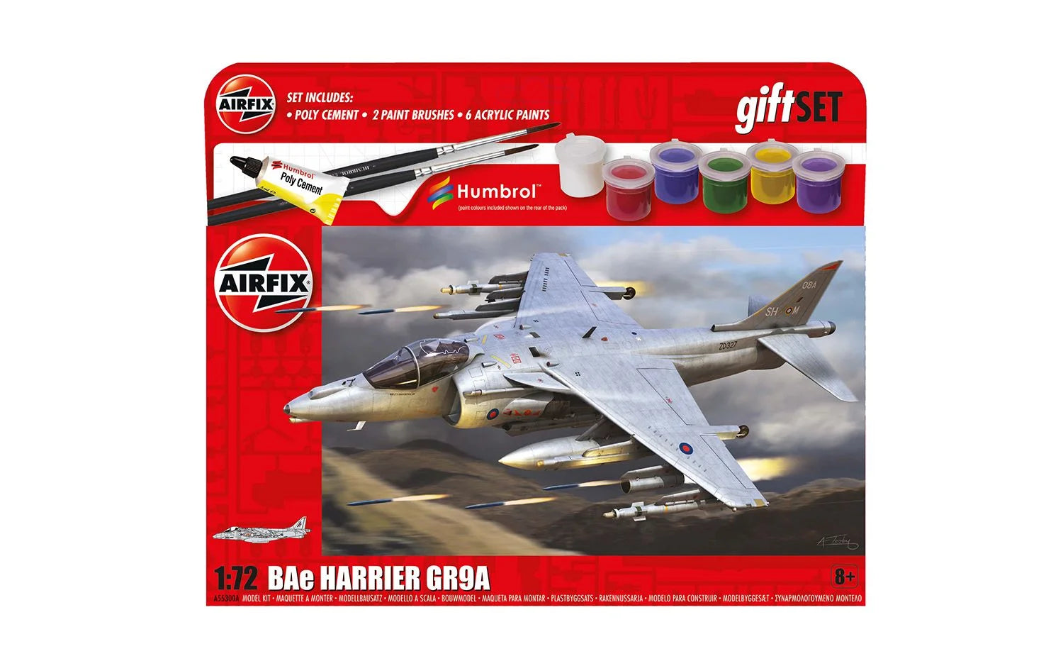 1/72 Airfix - BAe Harrier GR.9A Starter Set - Product Image