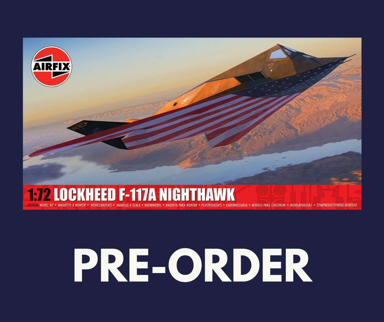 1/72 Airfix - Lockheed F-117A Nighthawk (PRE-ORDER) - Product Image