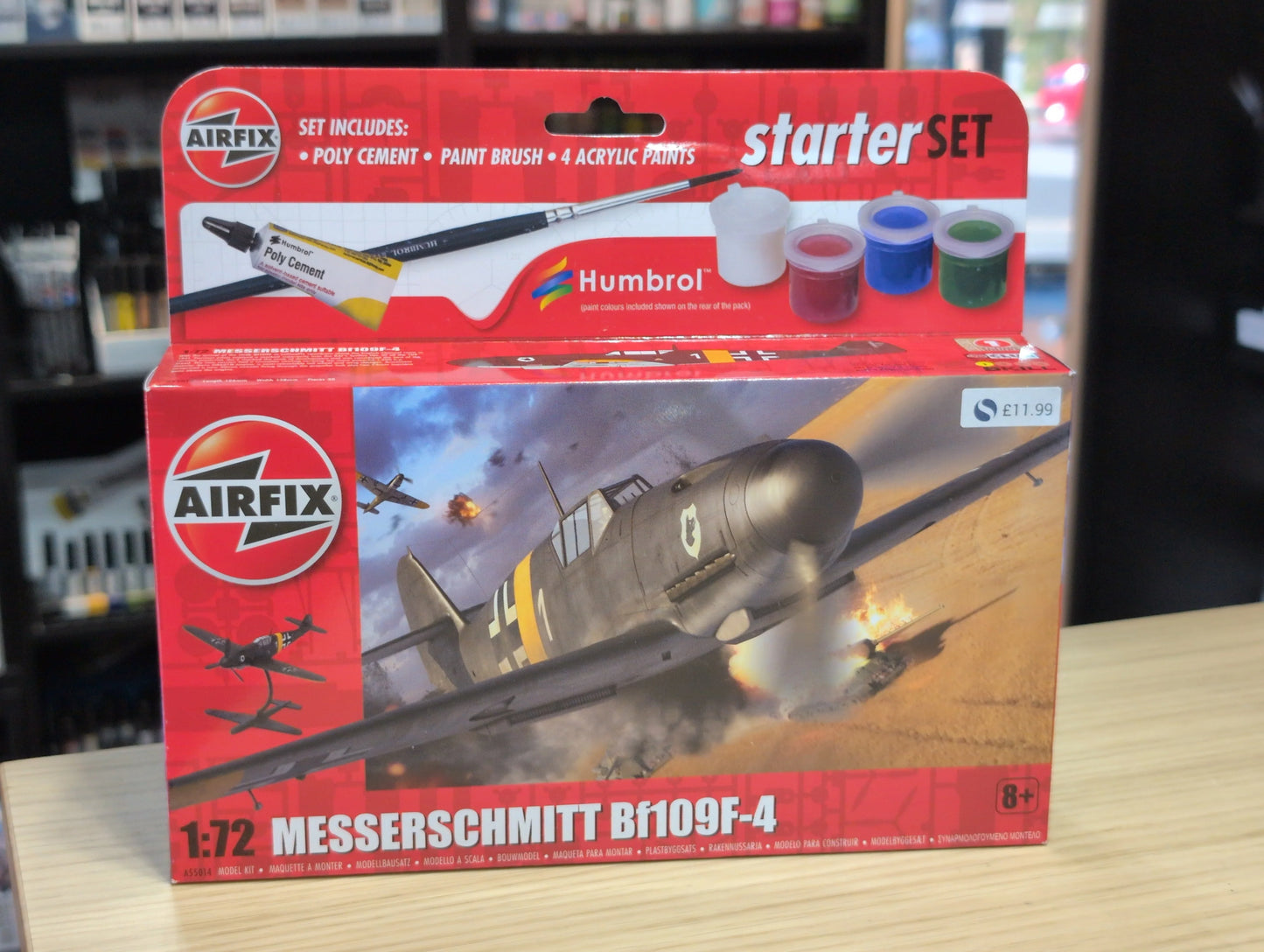 1/72 Airfix - Messerschmitt Bf109F-4Starter Set - Product Image