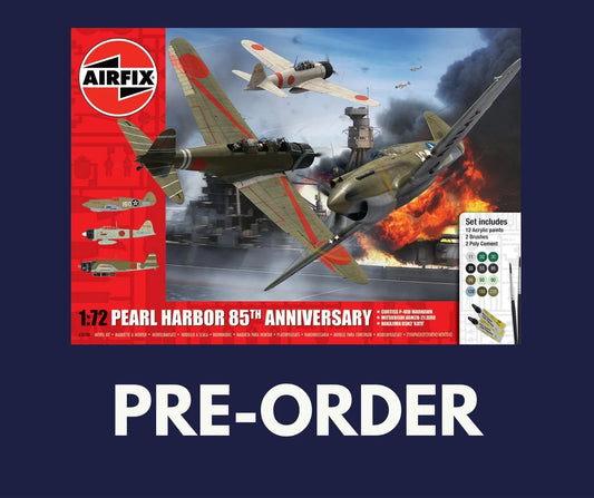 1/72 Airfix - Pearl Harbor 85th Anniversary Gift Set - P-40B Warhawk / A6M2B-21 Zero / B5N2 'Kate' (PRE-ORDER) - Product Image