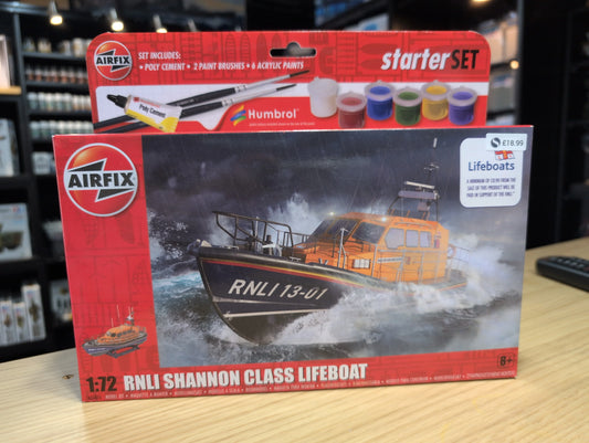 1/72 Airfix - RNLI Shannon Class Lifeboat Starter Set - Product Image