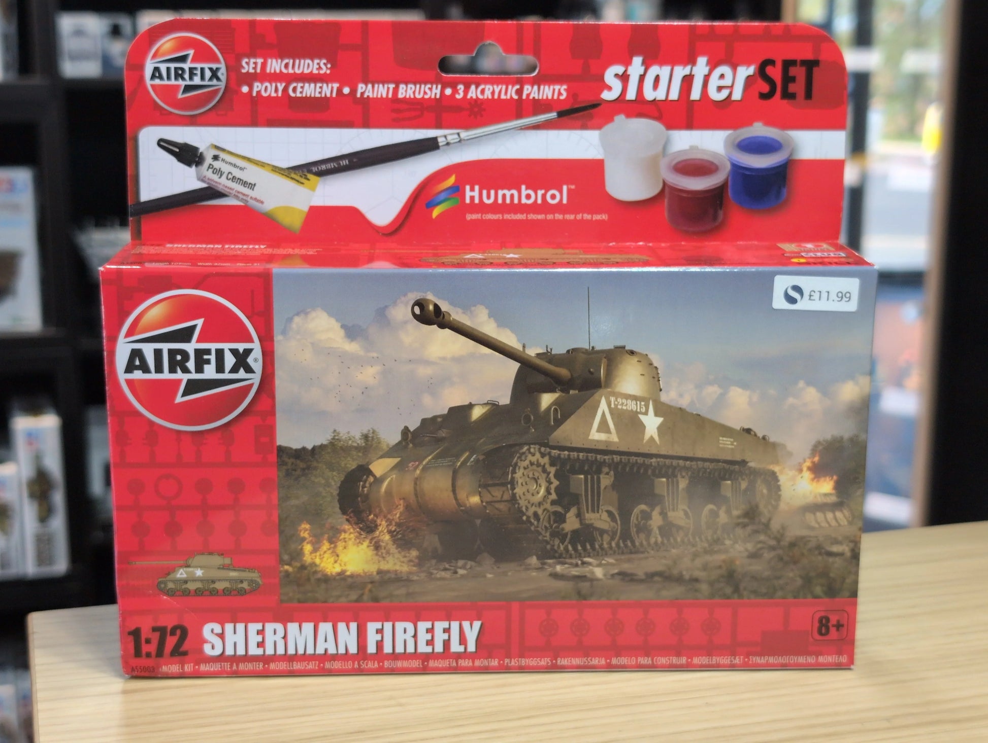 1/72 Airfix - Sherman Firefly Starter Set - Product Image