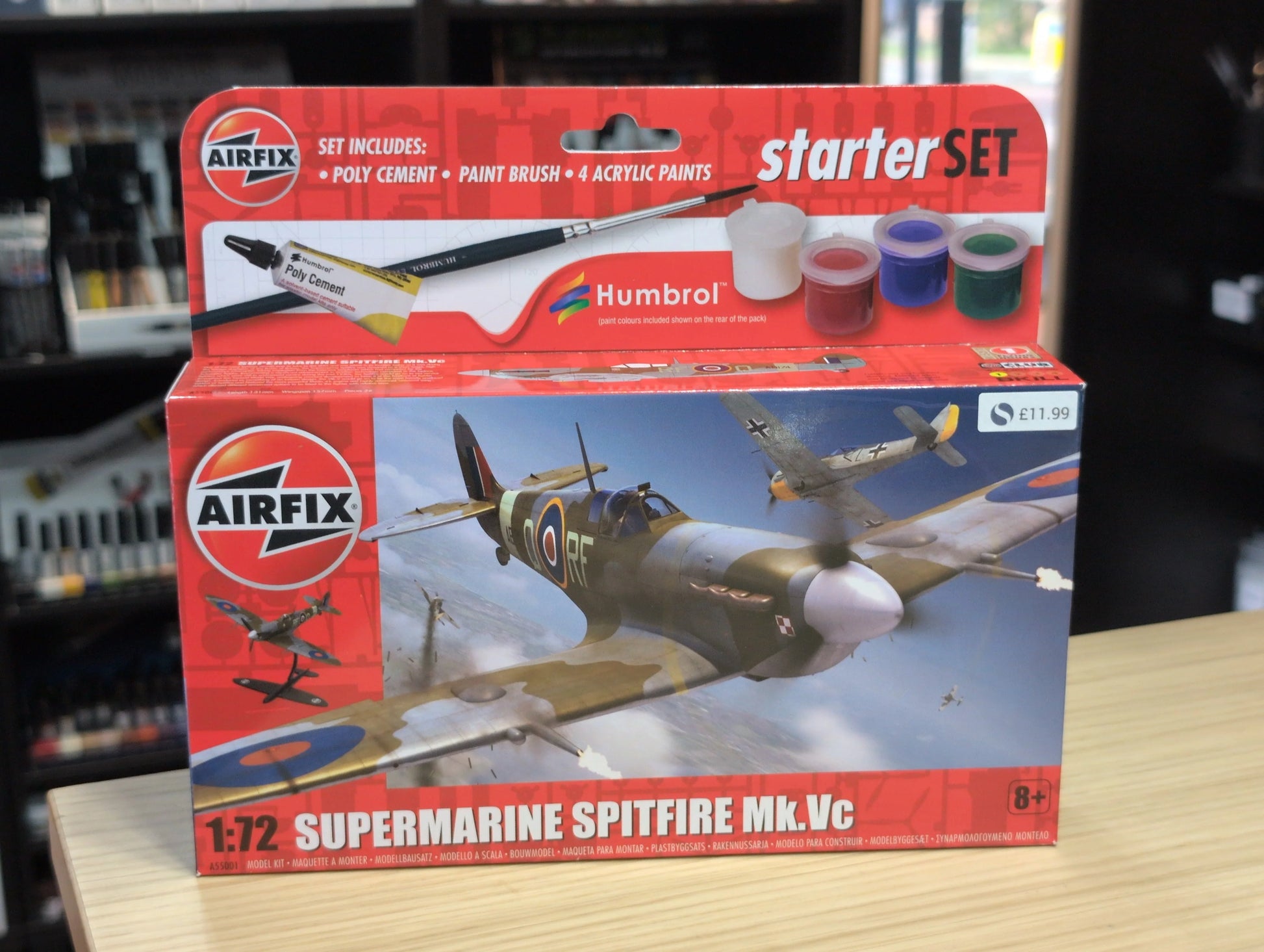 1/72 Airfix - Supermarine Spitfire Mk.VC Starter Set - Product Image
