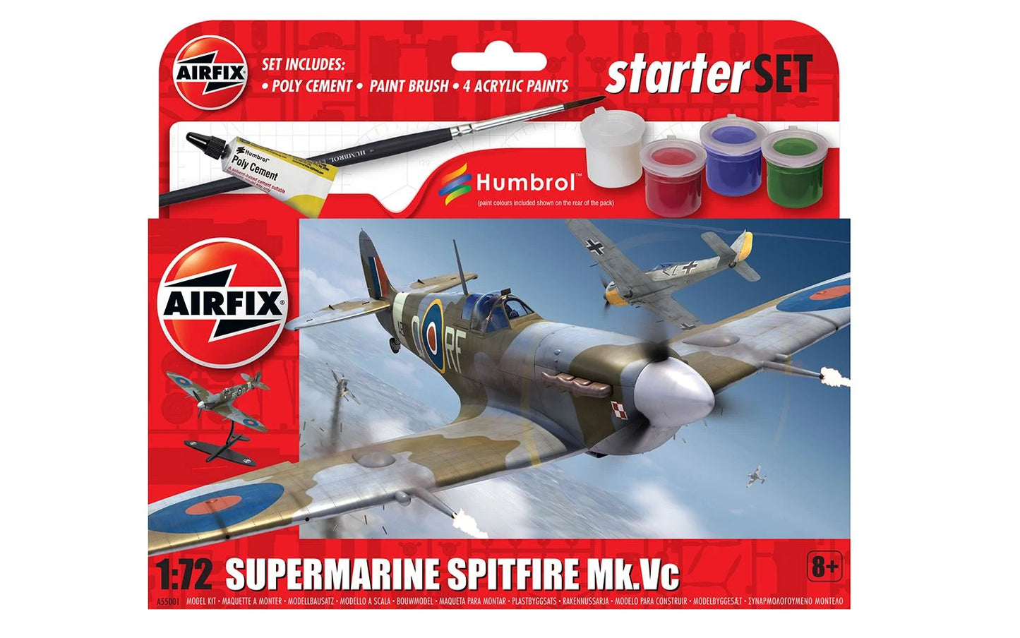 1/72 Airfix - Supermarine Spitfire Mk.VC Starter Set - Product Image