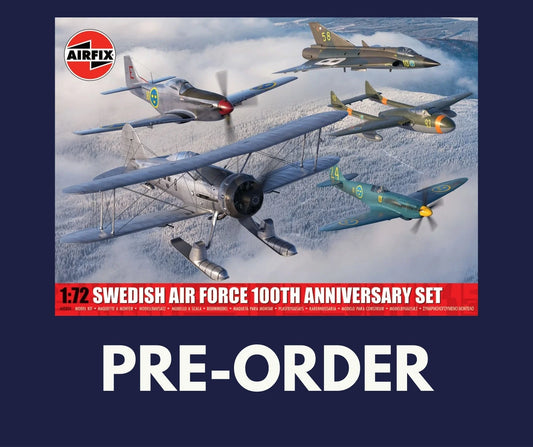 1/72 Airfix - Swedish Air Force 100th Anniversary Set (PRE-ORDER) - Product Image