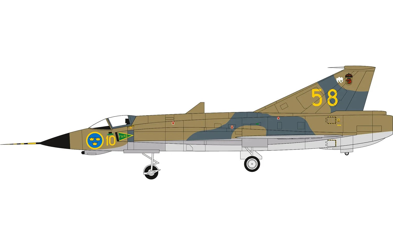 1/72 Airfix - Swedish Air Force 100th Anniversary Set (PRE-ORDER) - Product Image
