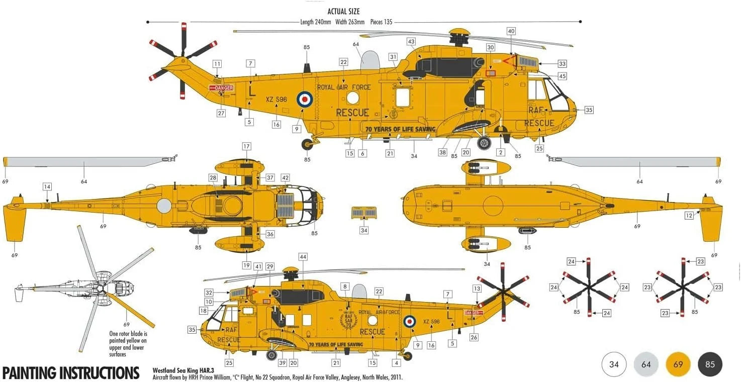1/72 Airfix - Westland Sea King HAR.3 Starter Set - Product Image