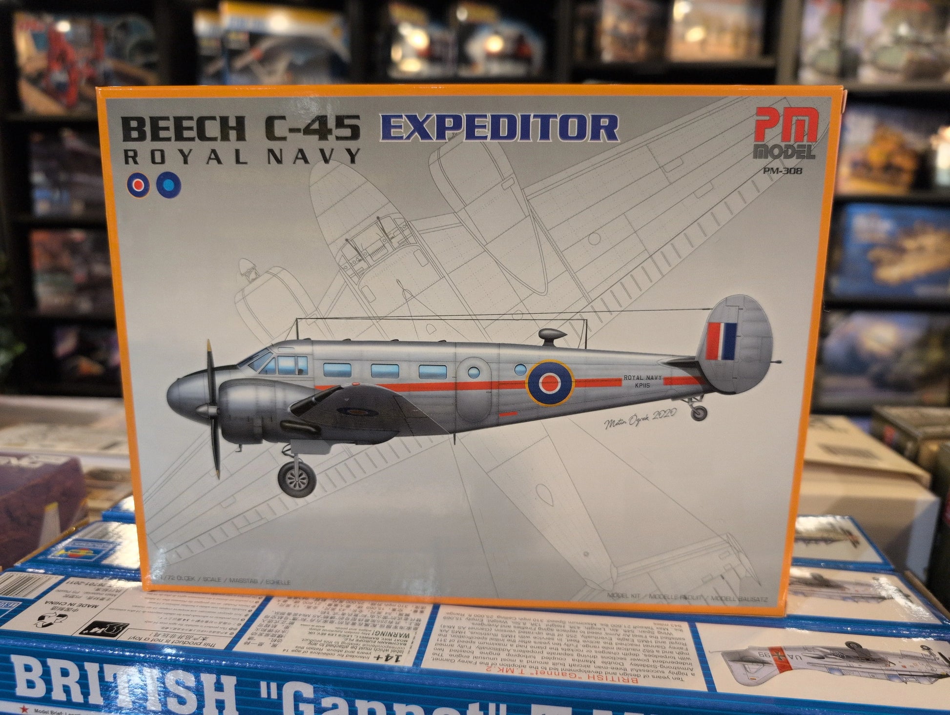 1/72 PM Model - British Royal Navy Beech C-45 Expeditor Trainer Aircraft - Product Image