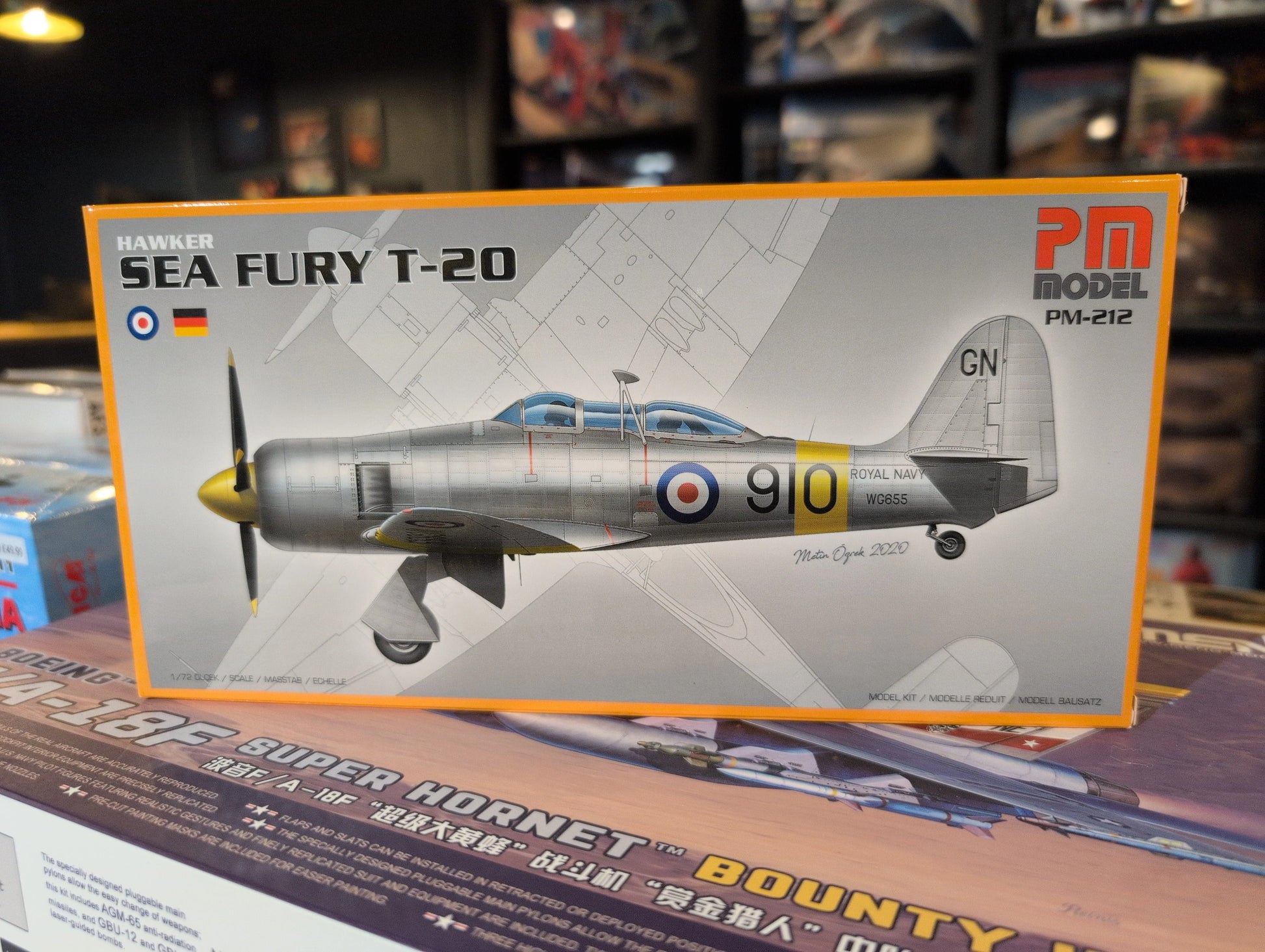 1/72 PM Model - Hawker Sea Fury T-20 Fighter Aircraft - Product Image