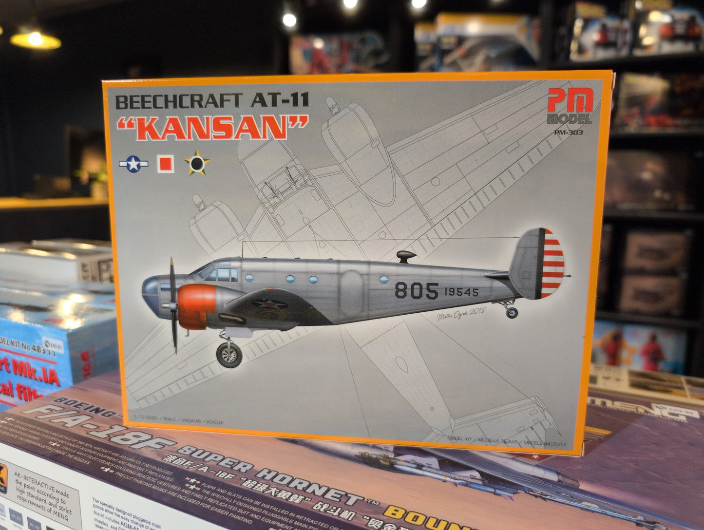 1/72 PM Model - USAAF Beechcraft AT-11 Kansan Trainer Aircraft - Product Image
