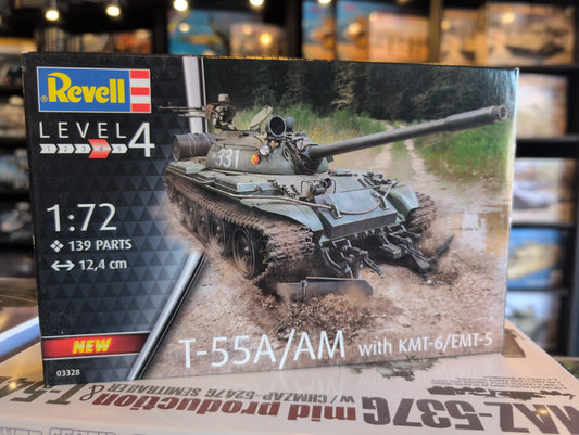 1/72 Revell - T-55A/AM with KMT-6/EMT-5 - Product Image
