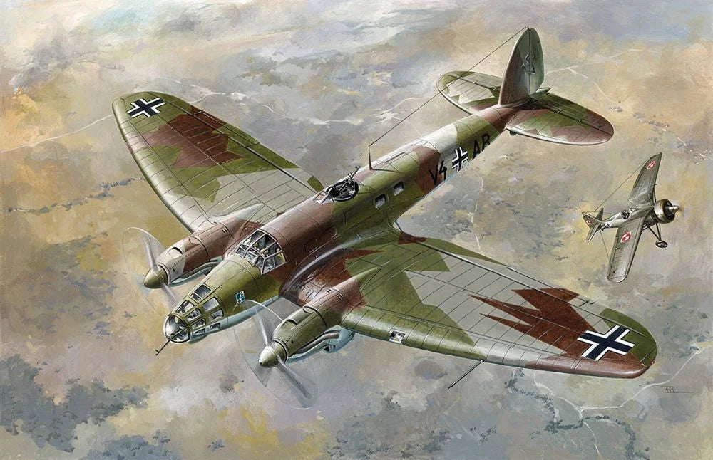 1/72 Roden - German Air Force Heinkel He 111 E Bomber Aircraft - Product Image