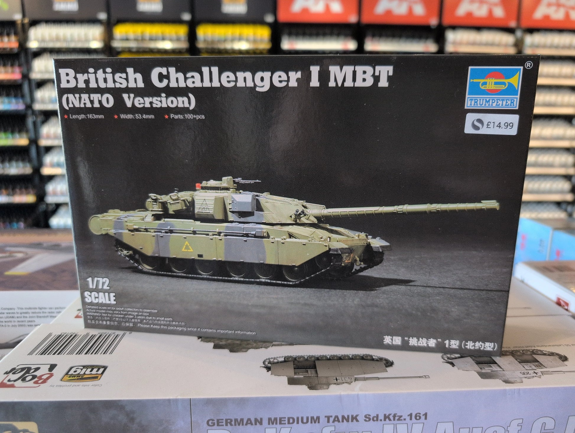 1/72 Trumpeter - British Army Challenger 1 Main Battle Tank - Product Image