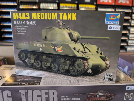 1/72 Trumpeter - US Army M4A3 Sherman Medium Tank - Product Image