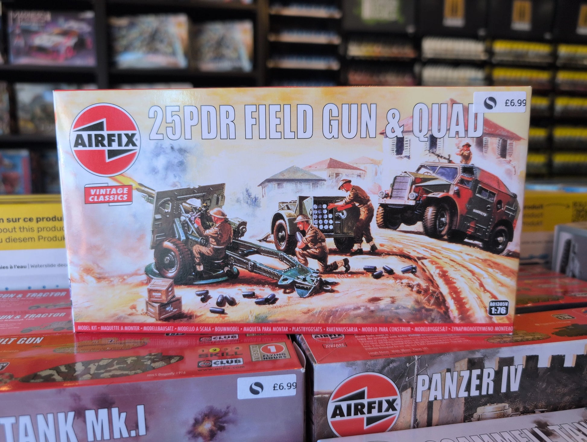 1/76 Airfix - 25PDR Field Gun & Quad - Product Image