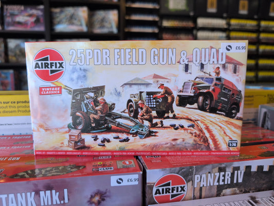 1/76 Airfix - 25PDR Field Gun & Quad - Product Image