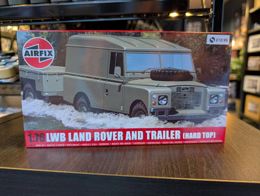 1/76 Airfix - LWB Land Rover (Hard Top) & Trailer - Product Image