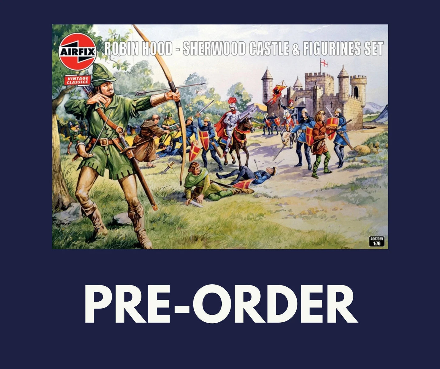1/76 Airfix - Robin Hood Sherwood Castle & Figurines Set A06702V (PRE-ORDER) - Product Image