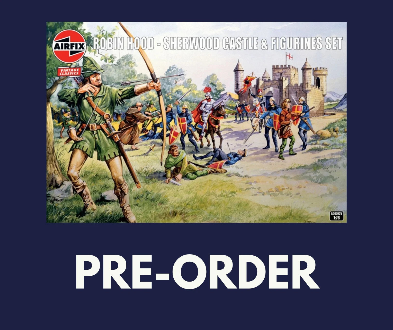 1/76 Airfix - Robin Hood Sherwood Castle & Figurines Set A06702V (PRE-ORDER) - Product Image