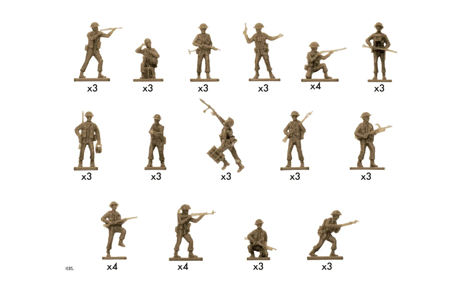 1/76 Airfix - WWII British Infantry Figure Set - Product Image