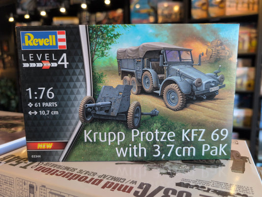 1/76 Revell - Krupp Protze KFZ 69 with 3,7cm PaK - Product Image