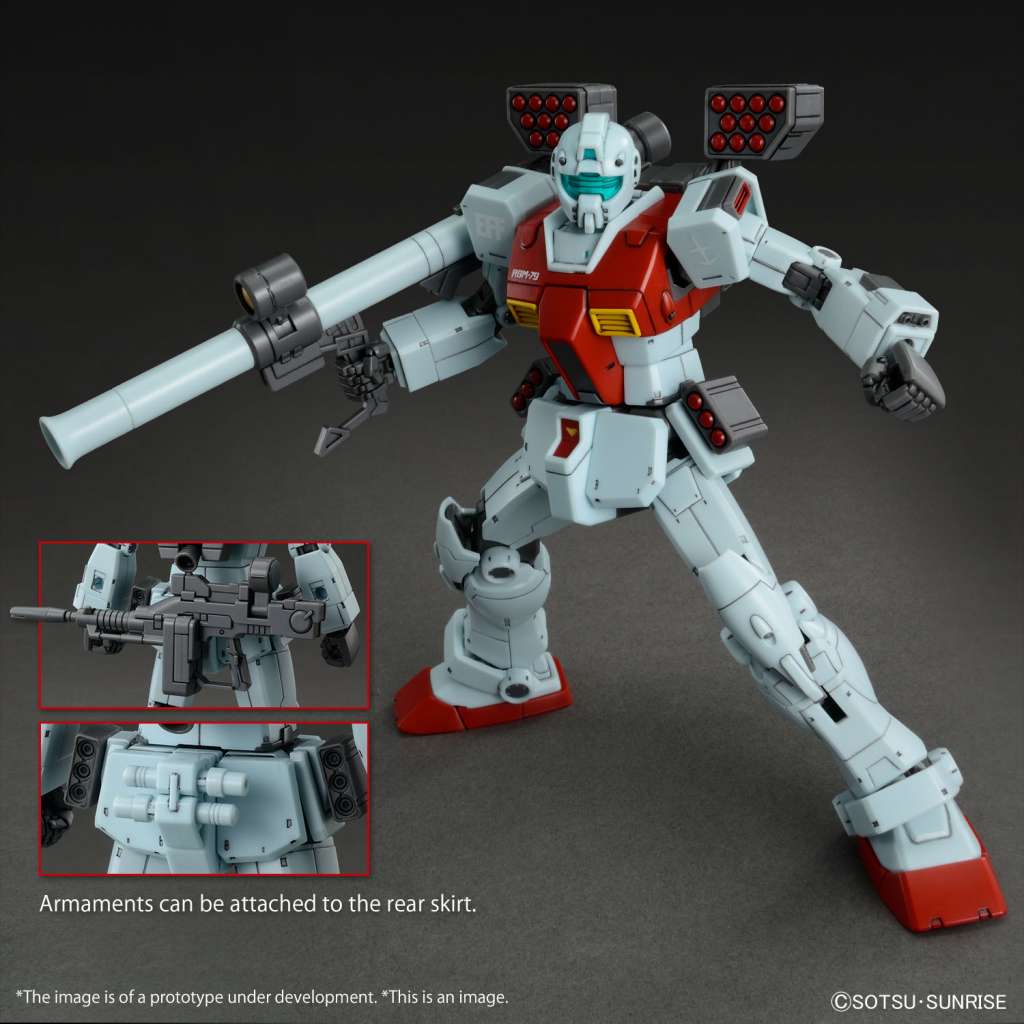 1/144 HG Bandai - RGM-79 Shoulder Cannon with Missile Pod (M.S.D)