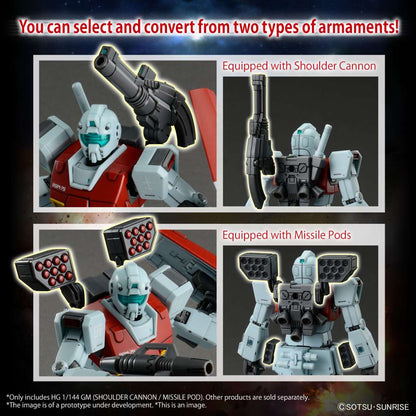 1/144 HG Bandai - RGM-79 Shoulder Cannon with Missile Pod (M.S.D)