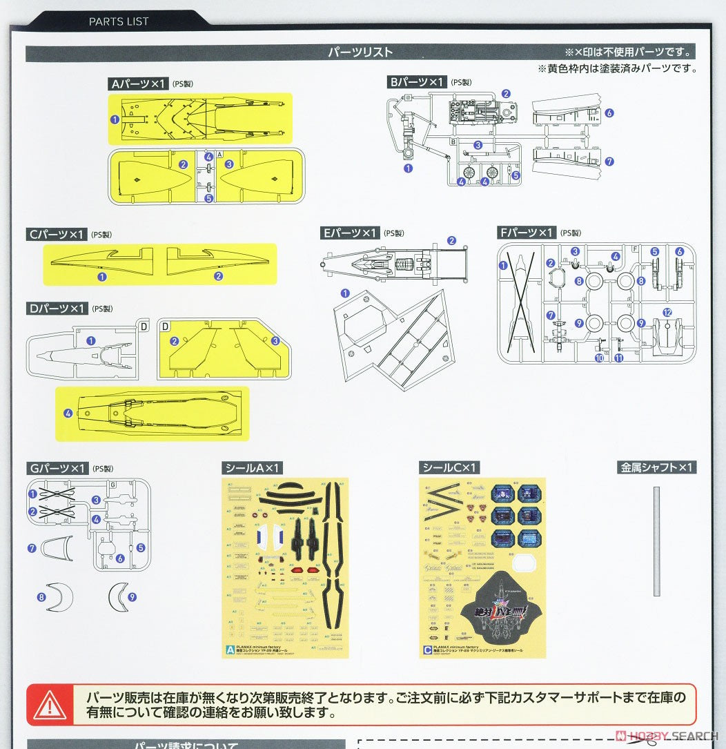 1/20 Max Factory: Plamax - Macross MF54 YF-29 Nose