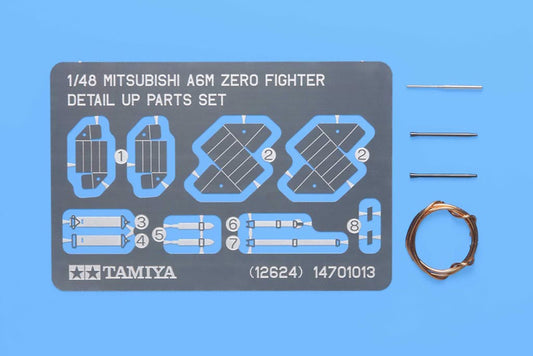Tamiya 1/48 Aircraft - A6M Zero Detail Up Parts Set - 12624