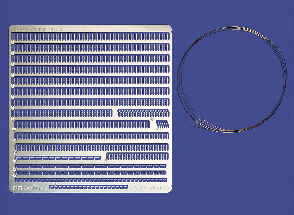 Tamiya 1/350 Ships - 1/350 Scale Photo-Etched Handrail Set A 12642