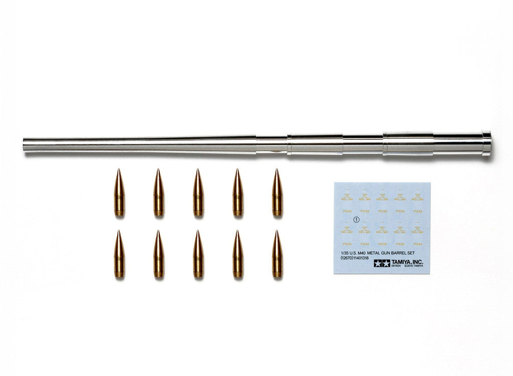 Tamiya 1/35 Military - 1/35 U.S. M40 Metal Gun Barrel - 12670