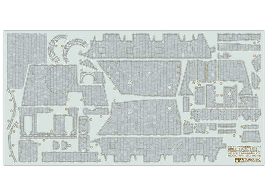 Tamiya 1/35 Military - 1/35 Brummbär Late Zimmerit Coating Sheet - 12673
