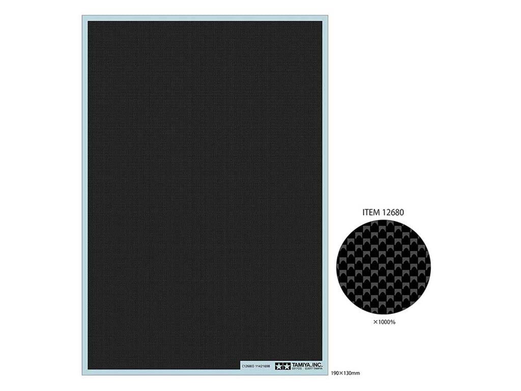 Tamiya 1/24 Cars - 1/24 Carbon Fibre Decal (Plain Weave/Extra Fine) - 12680