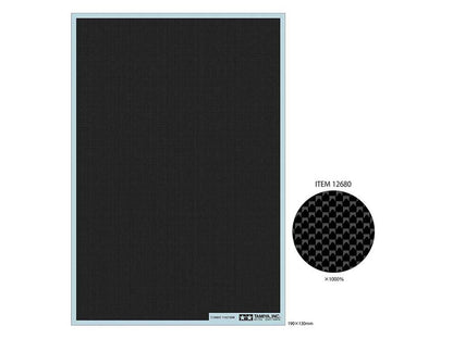 Tamiya 1/24 Cars - 1/24 Carbon Fibre Decal (Plain Weave/Extra Fine) - 12680