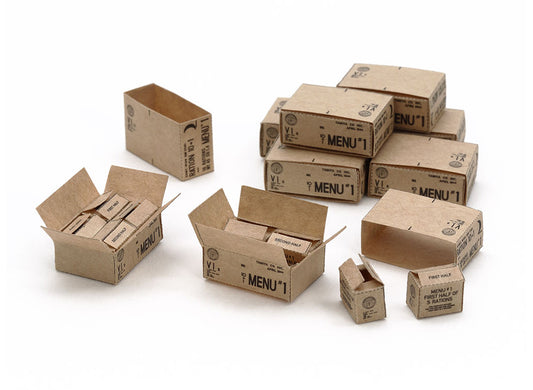 Tamiya 1/35 Military - 1/35 U.S. 10-in-1 Ration Cartons WWII - 12689