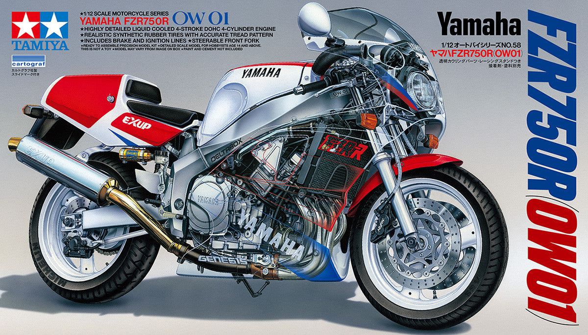 1/12 Tamiya - Yamaha FZR750R Superbike (OW01) (PRE-ORDER)