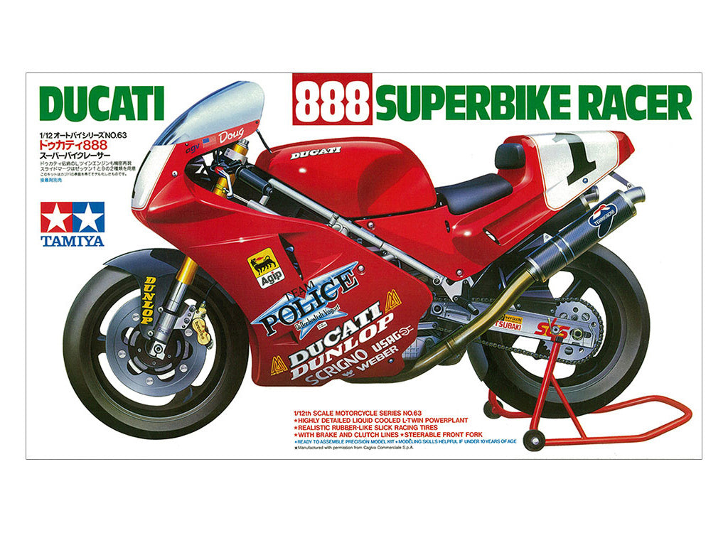 Tamiya 1/12 Bikes - Ducati 888 Superbike - 14063