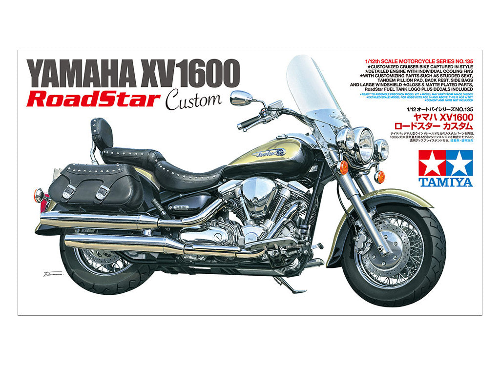Tamiya 1/12 Bikes - 1/12 Yamaha XV1600 Road Star Custom - 14135
