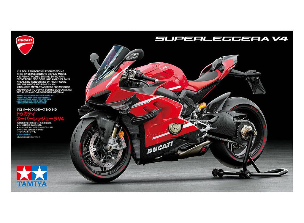 Tamiya 1/12 Bikes - 1/12 Ducati Superleggera V4 - 14140
