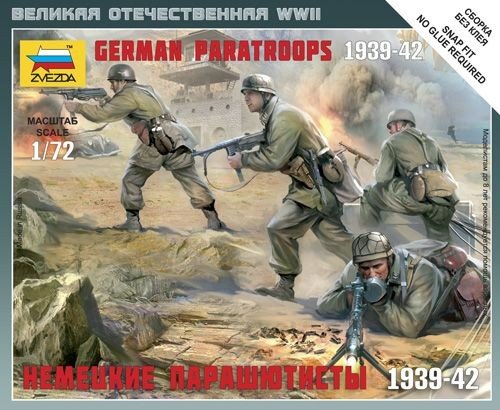 Zvezda Art Of Tactic - 1/72 German Paratroops - Z6136