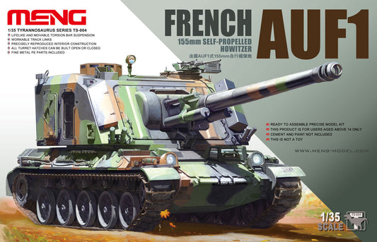 Meng 1/35 French AUF1 155mm Self Propelled Howitzer model kit TS-004, box art
