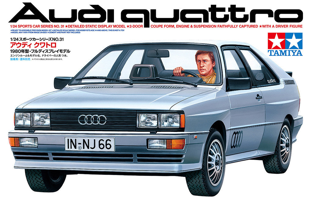 Tamiya 1/24 Cars - 1/24 Audi Quattro - 24031