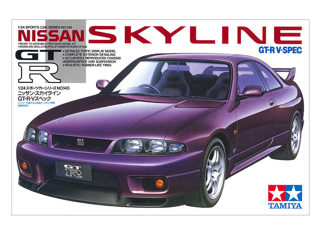 Tamiya 1/24 Cars - Nissan Skyline GT-R V Spec - 24145