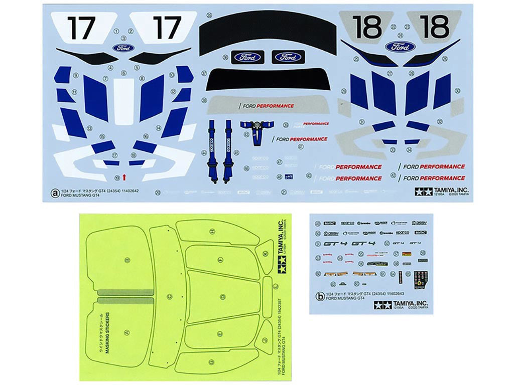 Tamiya 1/24 Cars - 1/24 Ford Mustang GT4 - 24354